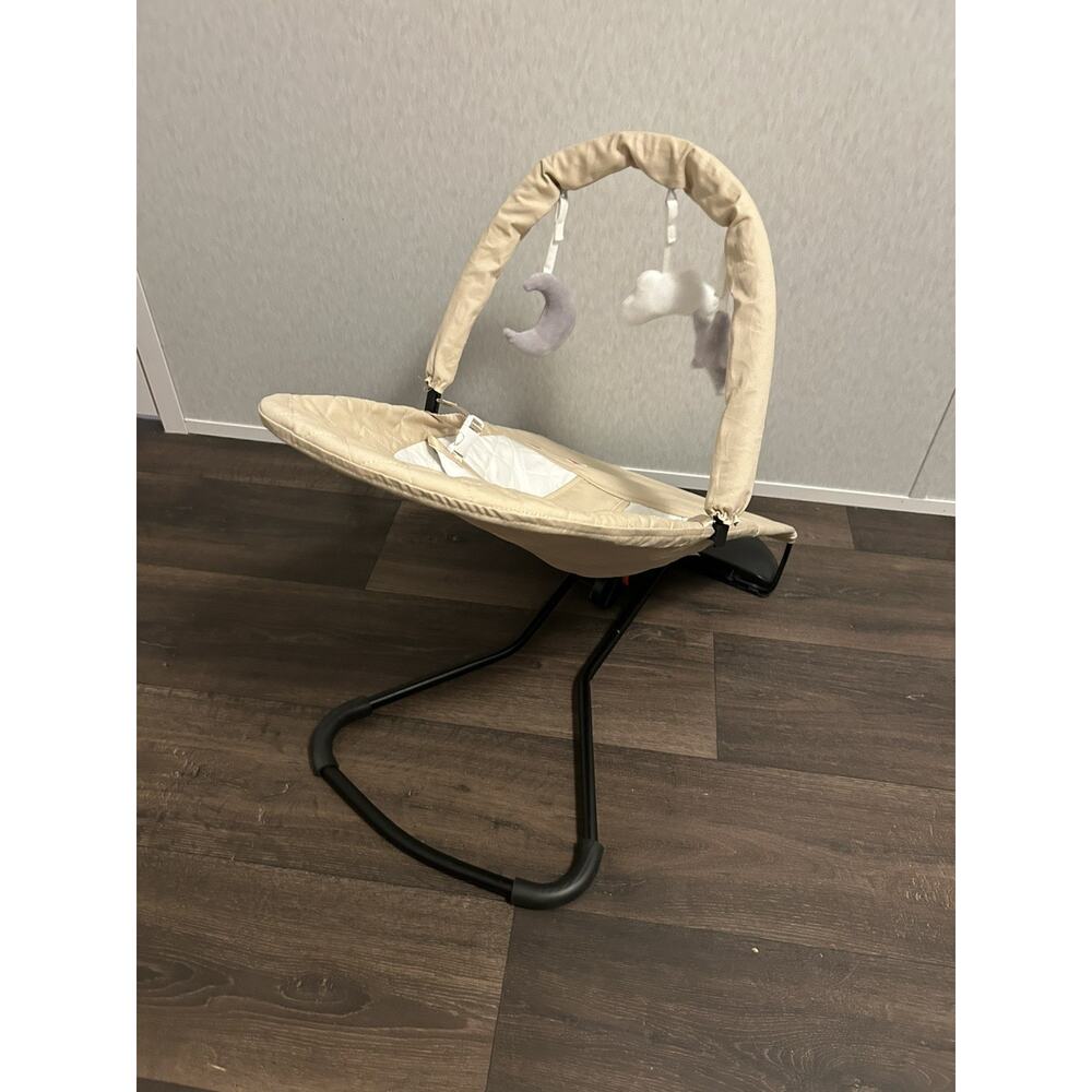 SWAYF Baby Bouncer 0–18 Months 7.7–33 lbs Cotton Seat Beige CPC Certified - Picture 8 of 8